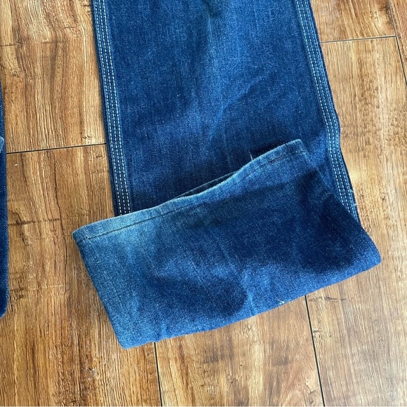 ZEPPELIN Men’s Vintage Retro Blue Denim Jeans Straight Leg Size 32 - Picture 7 of 16